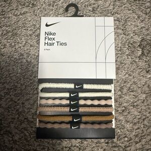 NWT Nike Flex Hair Ties 6-Pack - Black, White, Tan